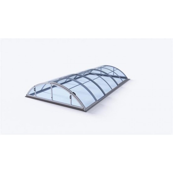 Acoperis piscina pana la 1060 x 501cm din policarbonat transparent Albixon