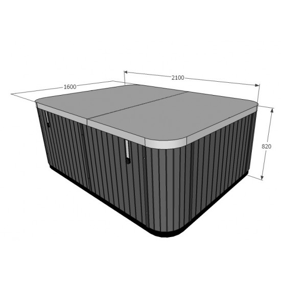 Cada hidromasaj cu 3 locuri - Astralpool 1
