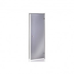 Usa aluminiu baie aburi sticla gri 7 x 20