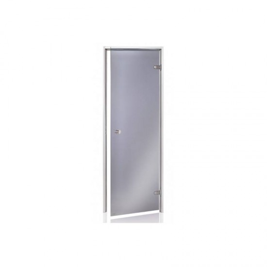 Usa aluminiu baie aburi sticla gri 7 x 20