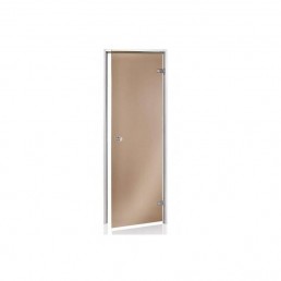 Usa sauna pin sticla bronz 800 x 1900 mm