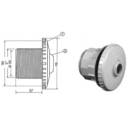 Duza refulare Muliflow Piscine prefabricate