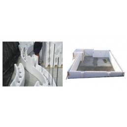 Kit constructie piscina Isoblock cu liner PVC 10 x 5 x 1.5 m